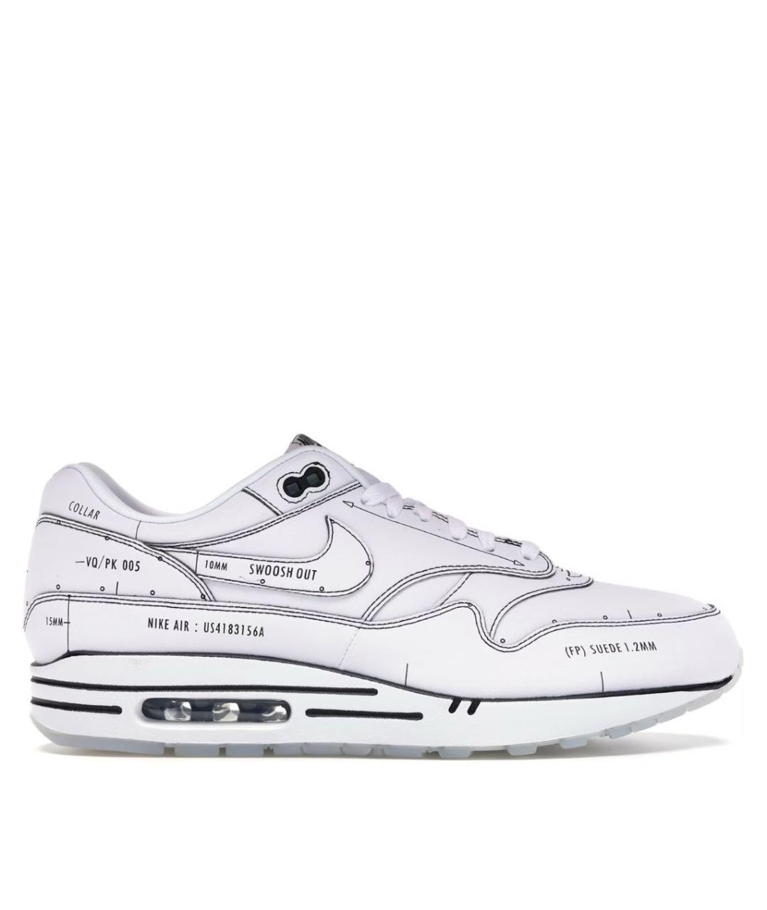 NIKE Белые низкие кроссовки / кеды, фото 1