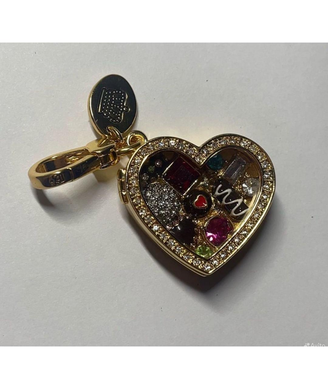 JUICY COUTURE Золотой брелок, фото 3