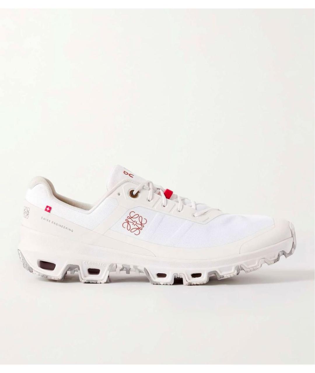 LOEWE Белые текстильные кроссовки, фото 8