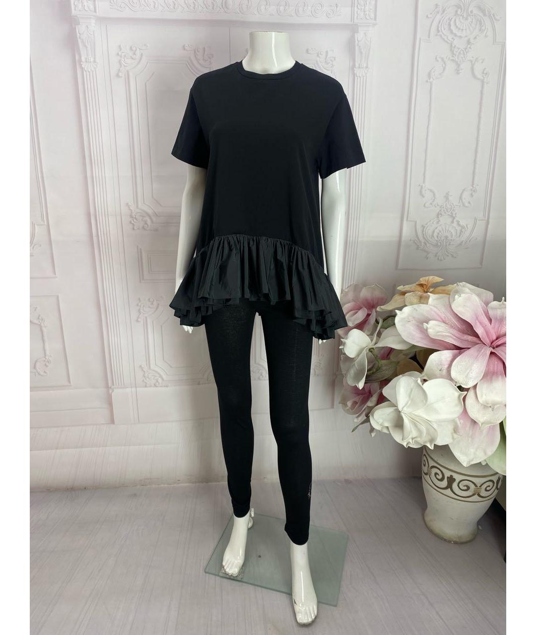 ALEXANDER MCQUEEN Черная хлопковая футболка, фото 6