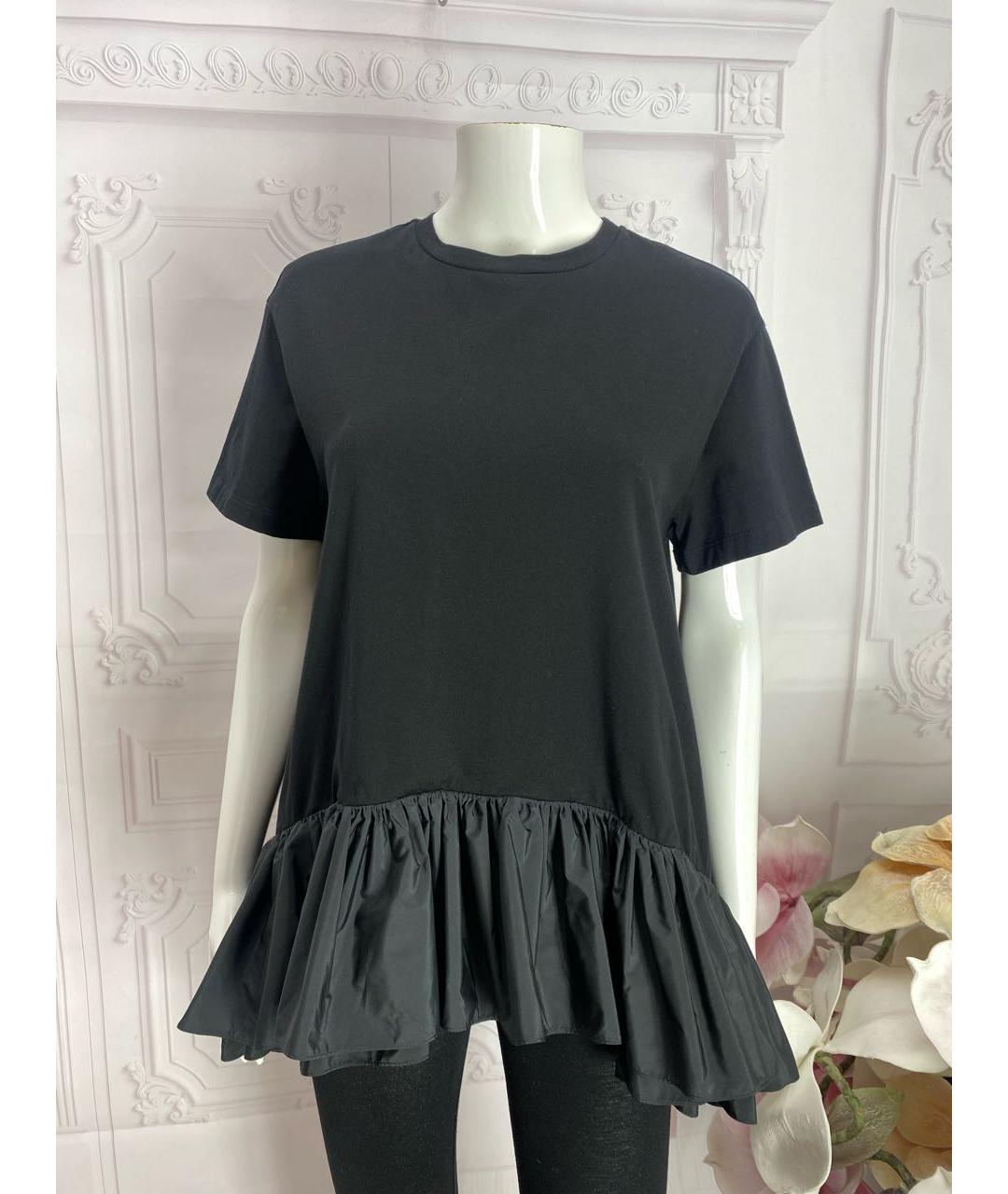 ALEXANDER MCQUEEN Черная хлопковая футболка, фото 4