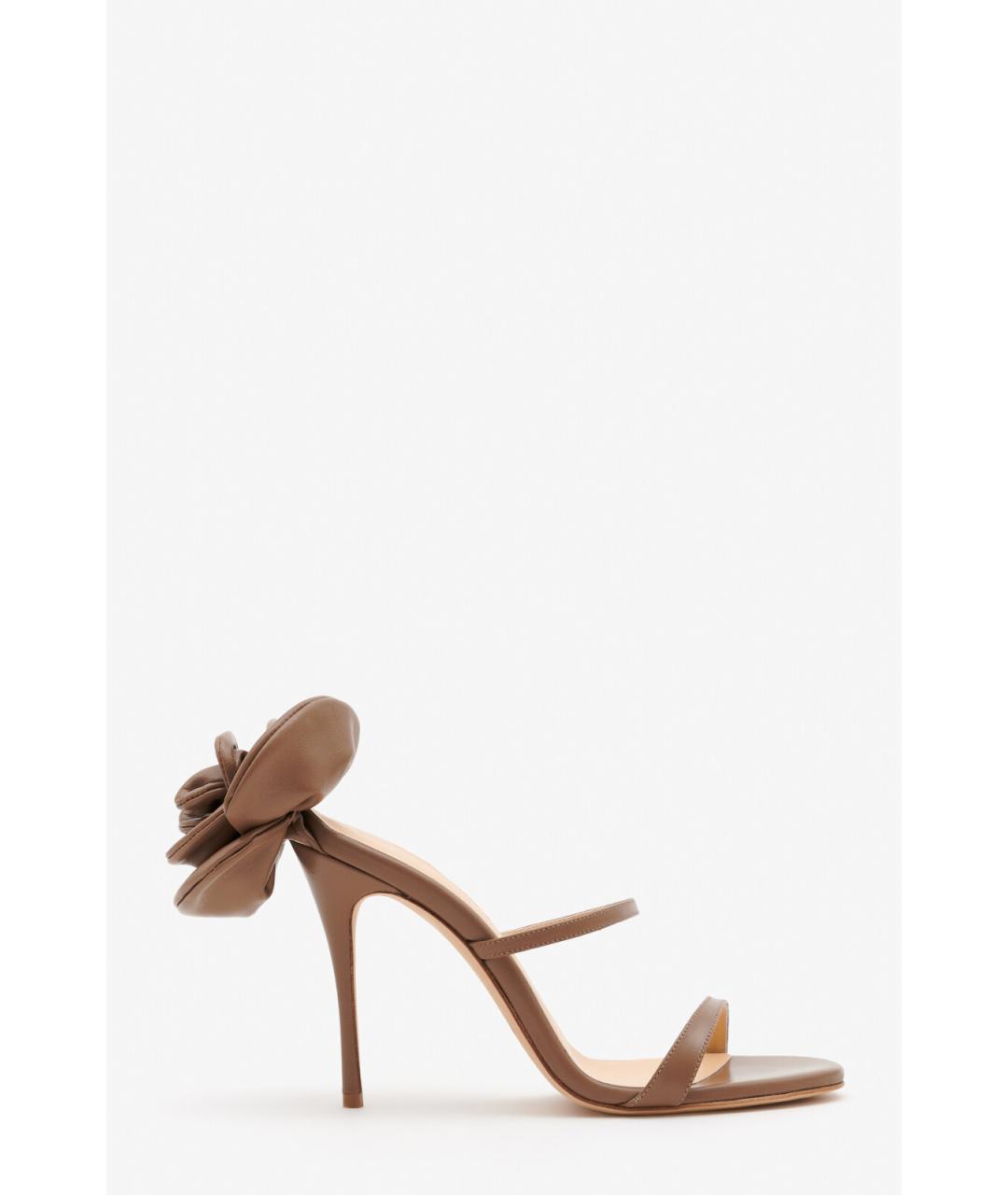 MAGDA BUTRYM Коричневые кожаные босоножки, фото 7