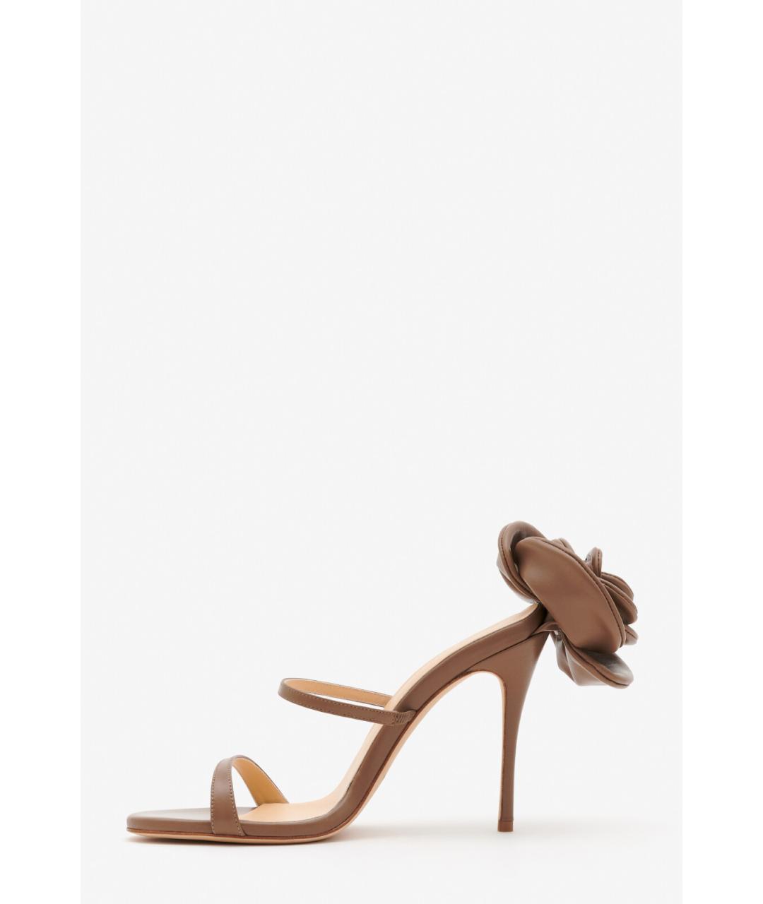 MAGDA BUTRYM Коричневые кожаные босоножки, фото 2