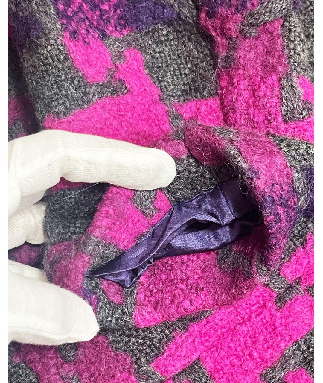 MARC JACOBS Фиолетовый твидовый жакет/пиджак, фото 6