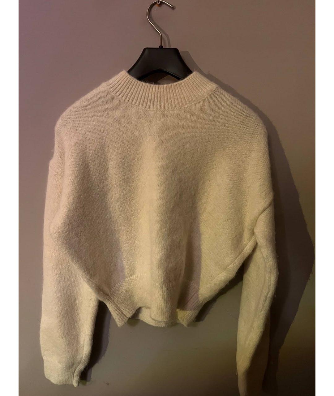 JACQUEMUS Бежевый шерстяной джемпер / свитер, фото 6