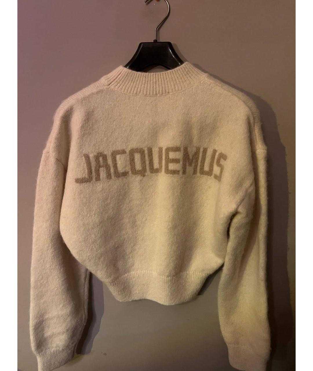 JACQUEMUS Бежевый шерстяной джемпер / свитер, фото 2
