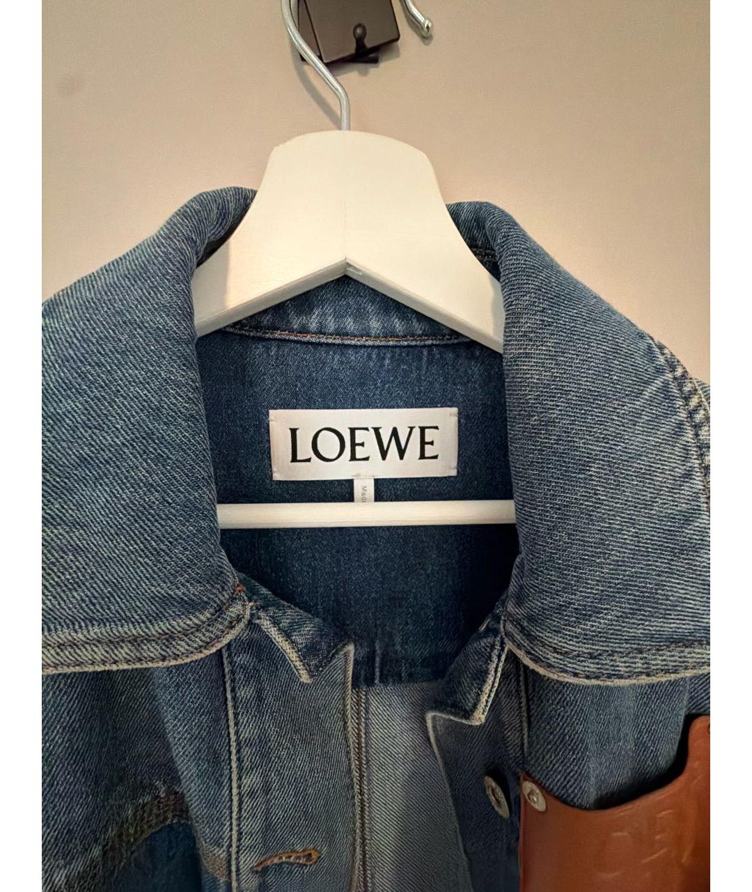 LOEWE Голубой деним жакет/пиджак, фото 3