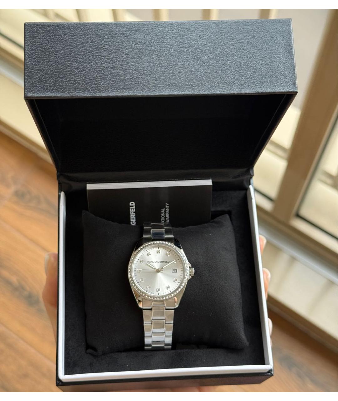 KARL LAGERFELD Серебряные стальные часы, фото 7