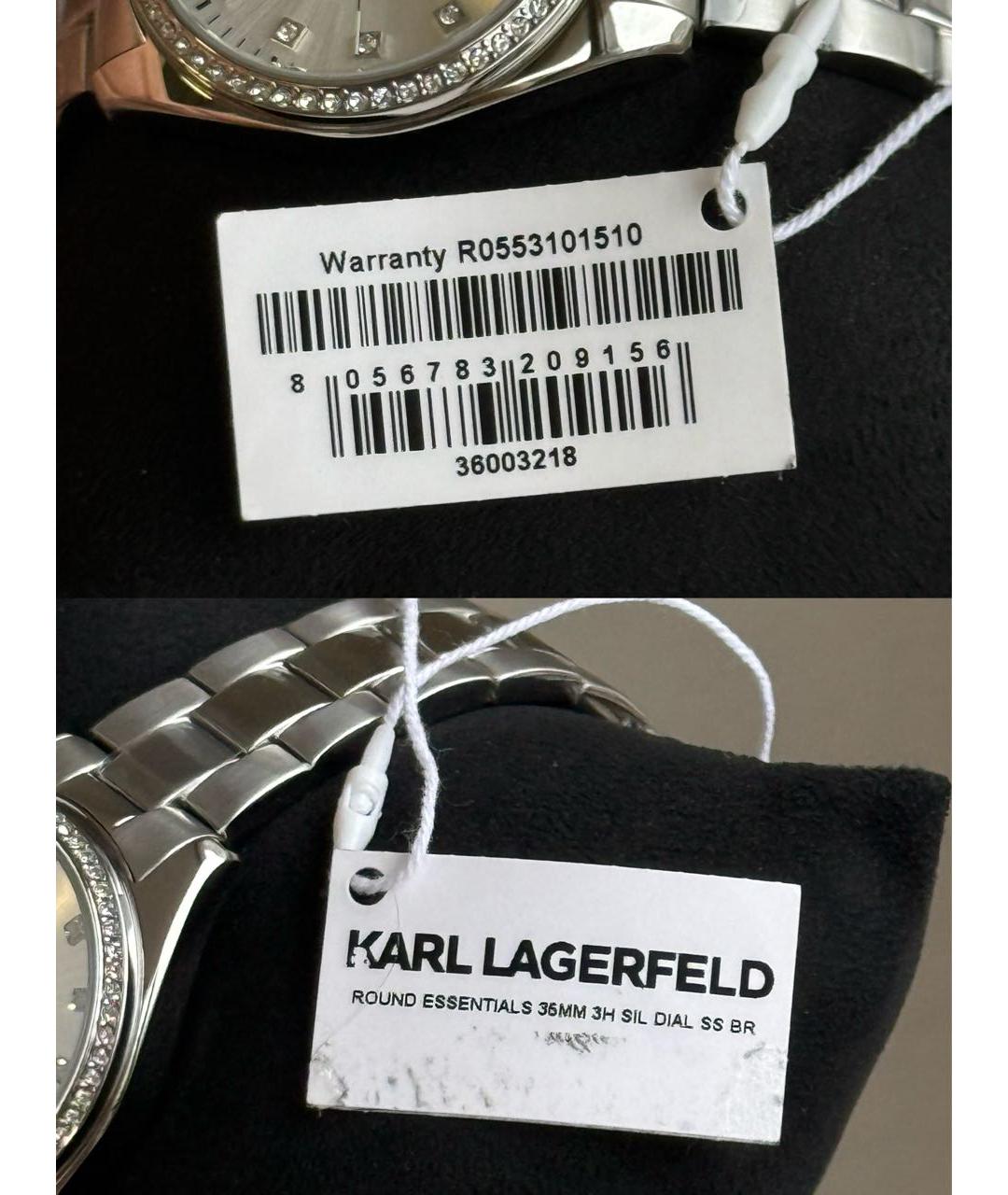 KARL LAGERFELD Серебряные стальные часы, фото 4