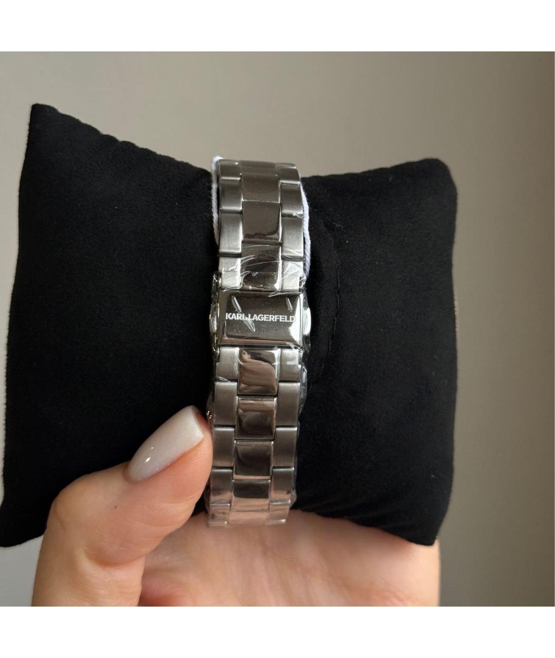 KARL LAGERFELD Серебряные стальные часы, фото 3