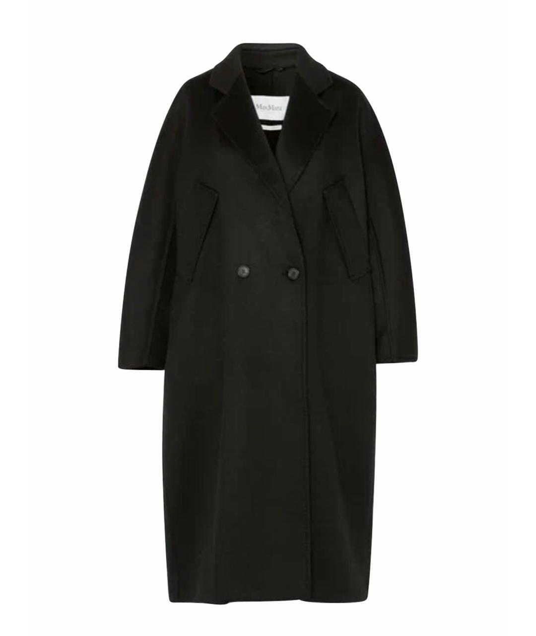 'S MAX MARA Черное шерстяное пальто, фото 1