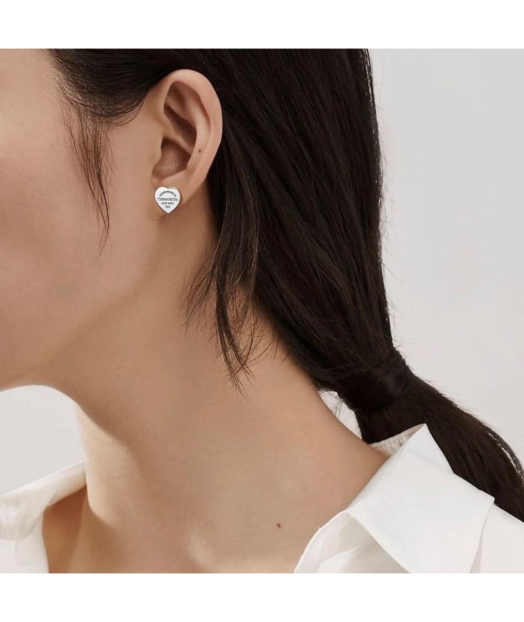 TIFFANY&CO Серебряные серебряные серьги, фото 4