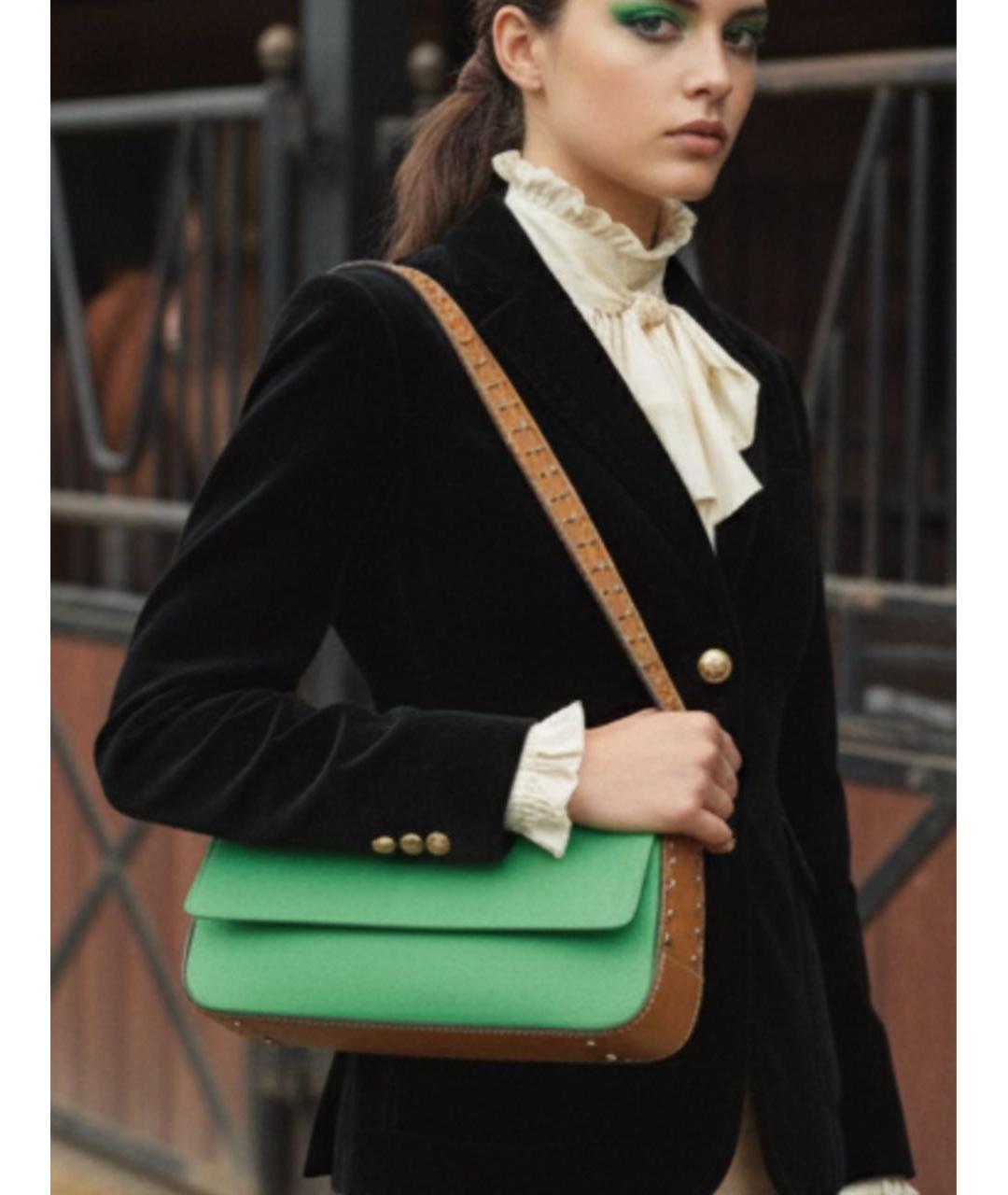 POLO RALPH LAUREN Зеленая сумка с короткими ручками, фото 8