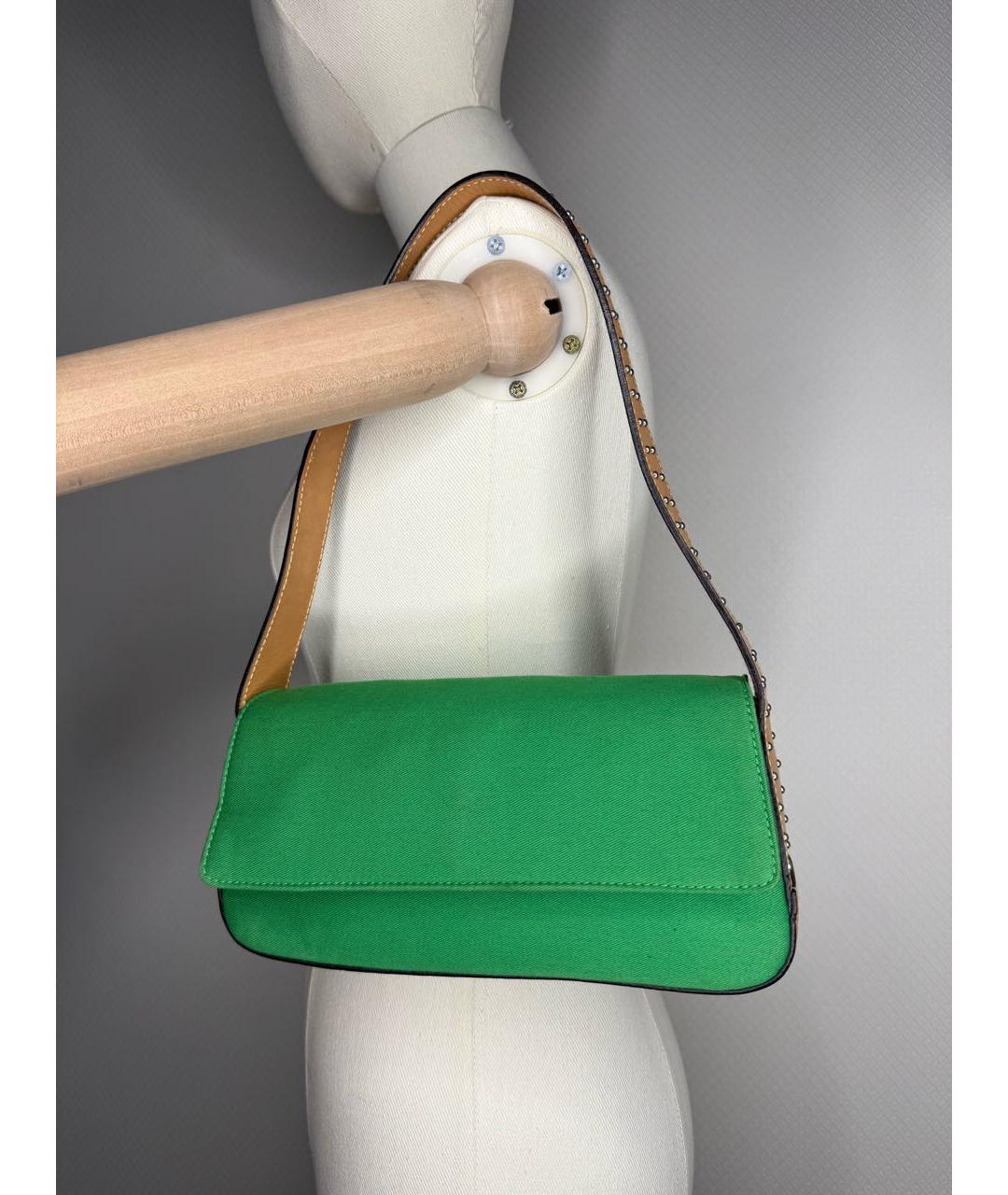 POLO RALPH LAUREN Зеленая сумка с короткими ручками, фото 9