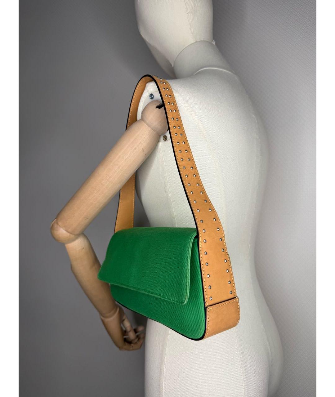 POLO RALPH LAUREN Зеленая сумка с короткими ручками, фото 6