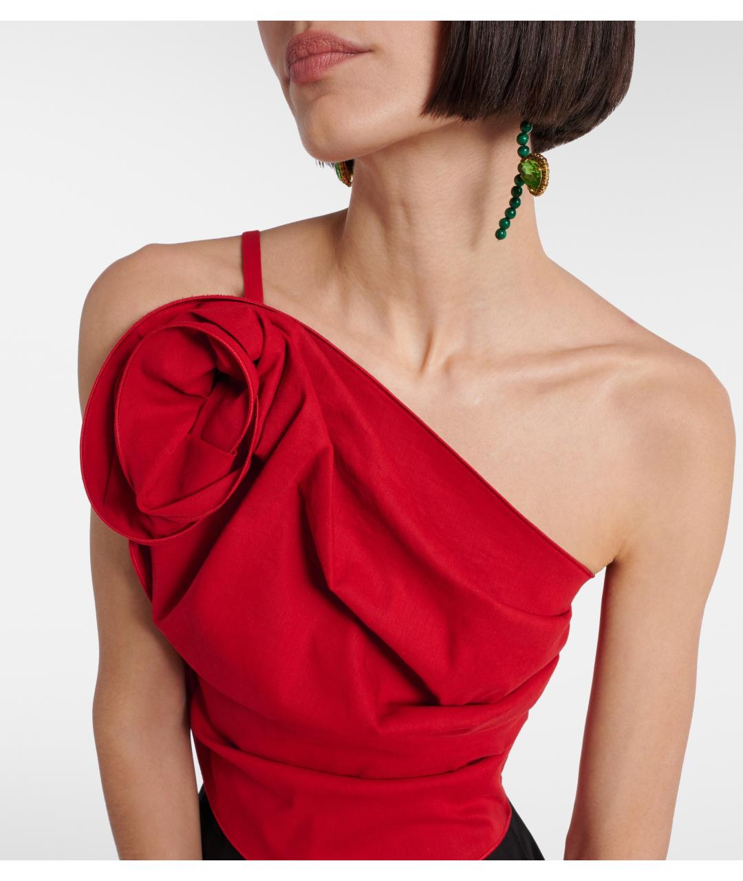 MAGDA BUTRYM Красная льняная майка, фото 7