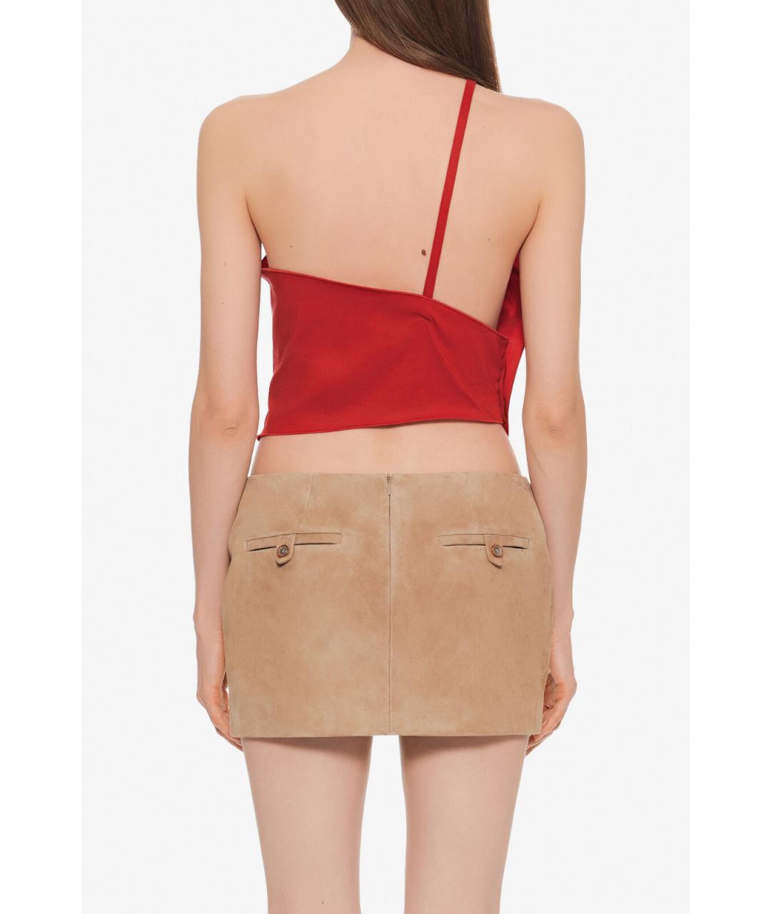 MAGDA BUTRYM Красная льняная майка, фото 4