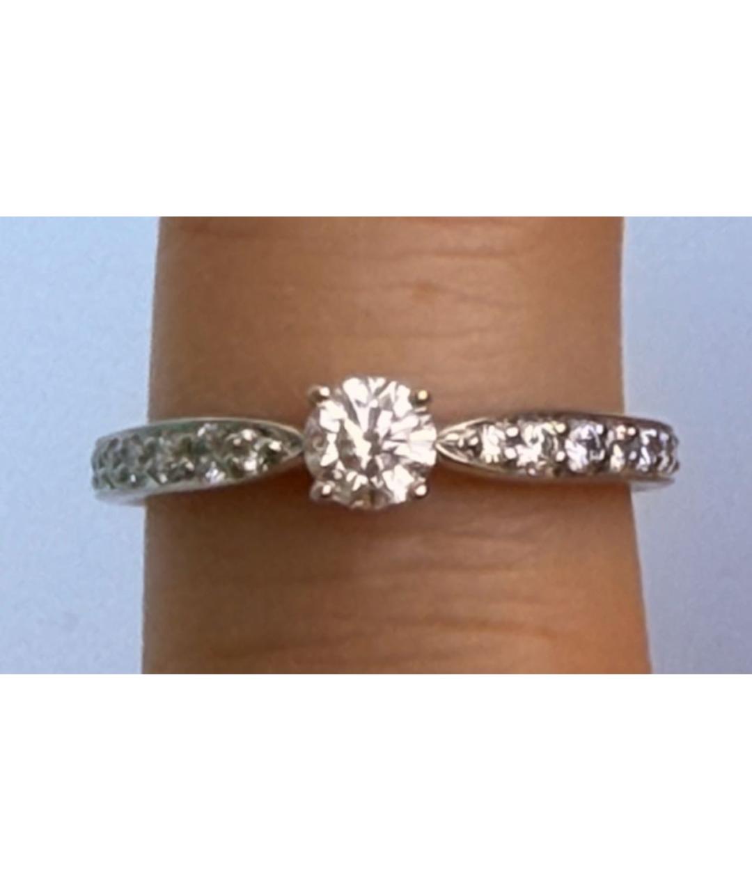 TIFFANY&CO Белое платиновое кольцо, фото 6