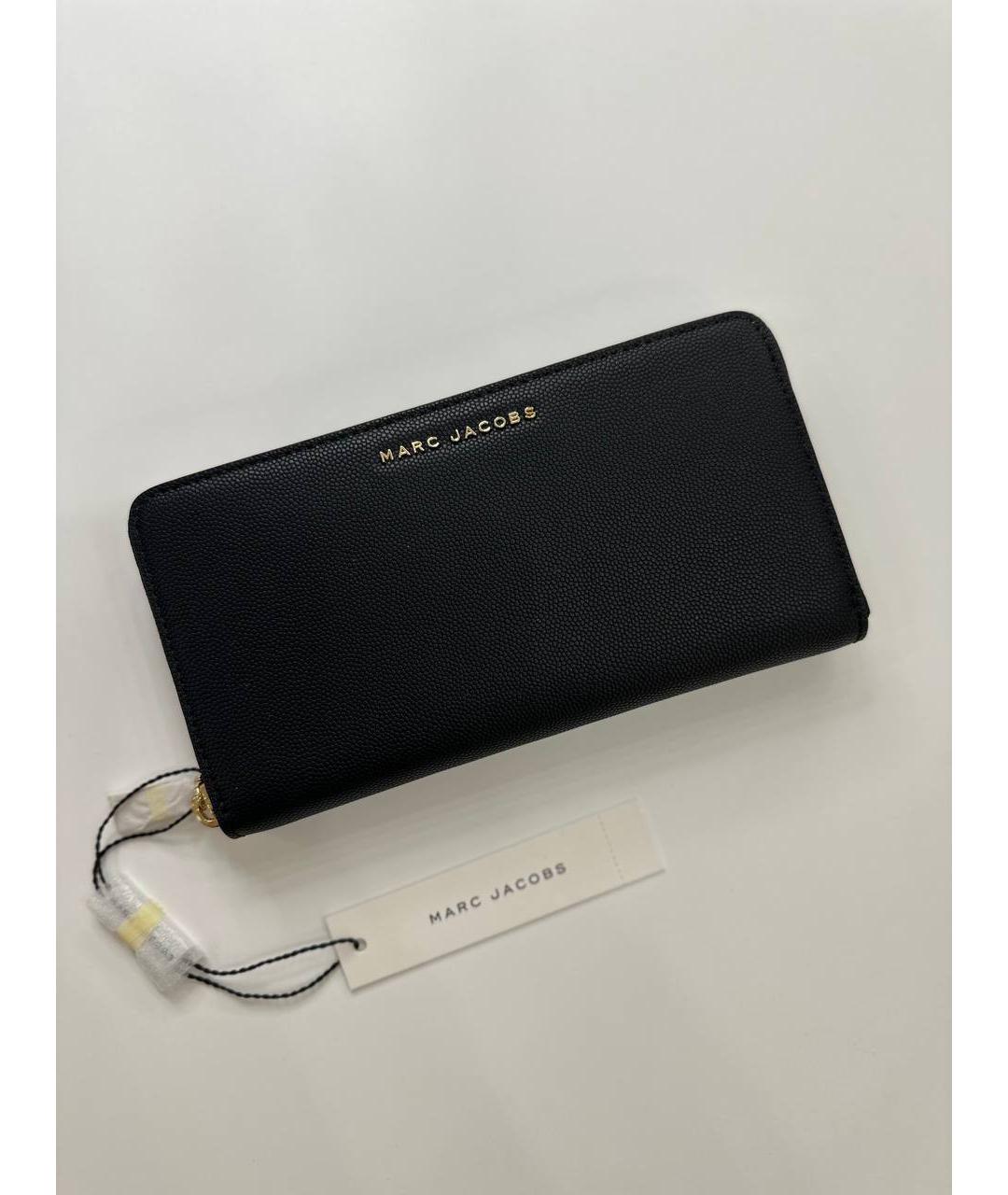 MARC JACOBS Черный кожаный кошелек, фото 2
