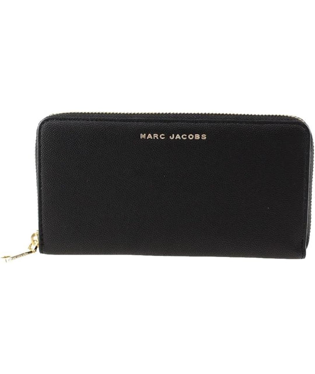 MARC JACOBS Черный кожаный кошелек, фото 1