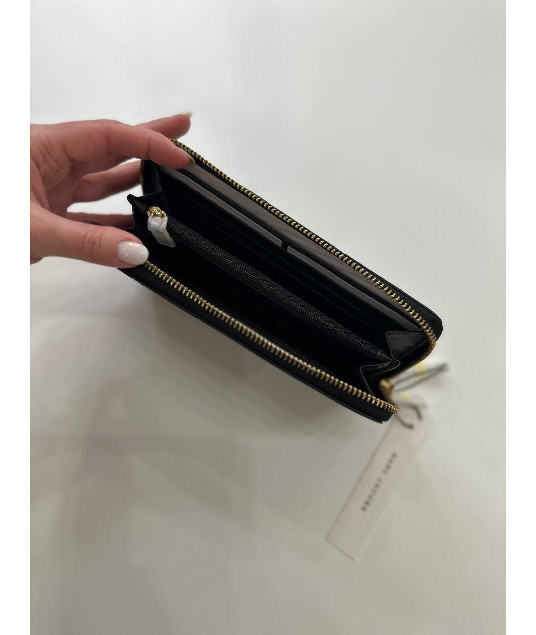 MARC JACOBS Черный кожаный кошелек, фото 5