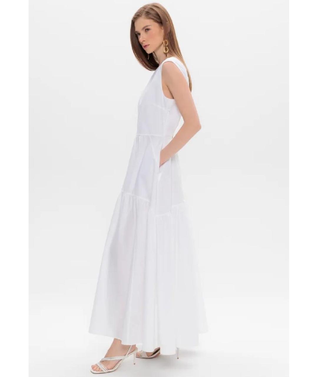 COS Белое хлопковое повседневное платье, фото 3