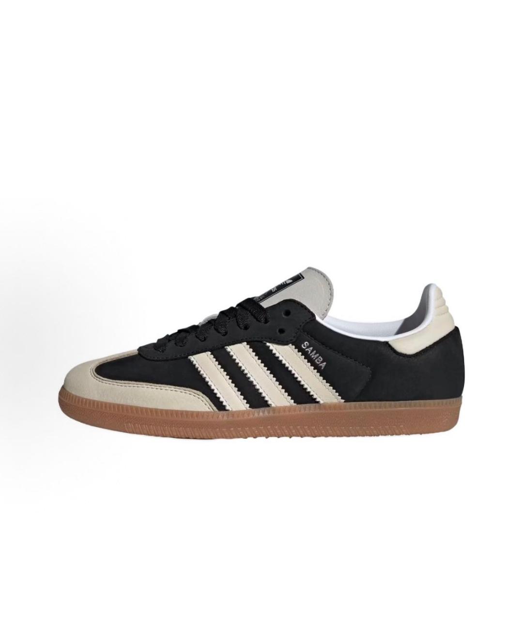 ADIDAS Черные замшевые кроссовки, фото 3