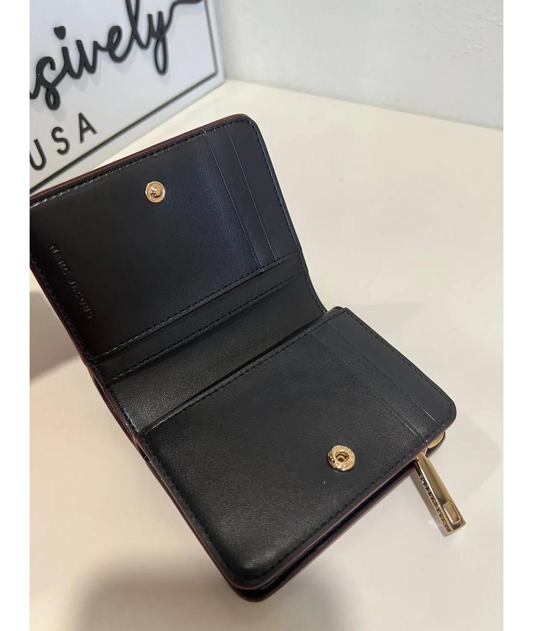 MARC JACOBS Бордовый кожаный кошелек, фото 3