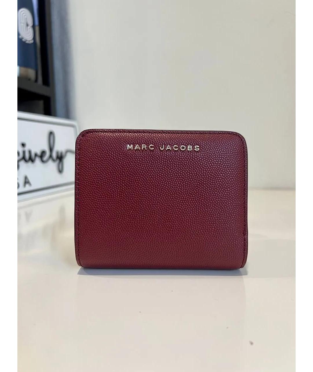 MARC JACOBS Бордовый кожаный кошелек, фото 5