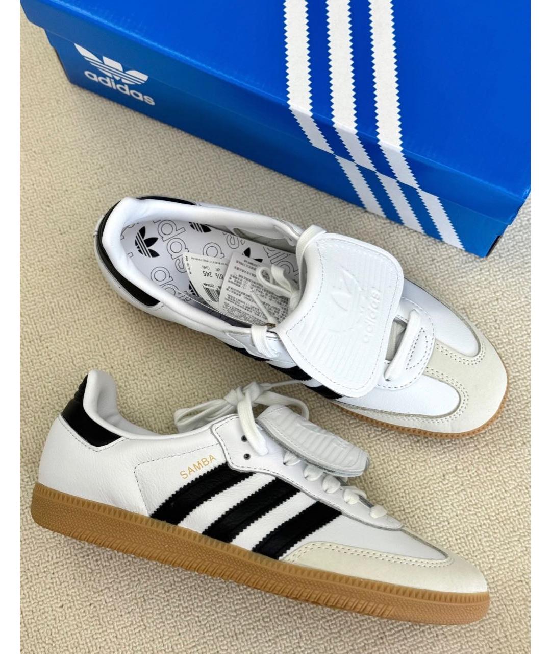 ADIDAS Белые кожаные кроссовки, фото 2