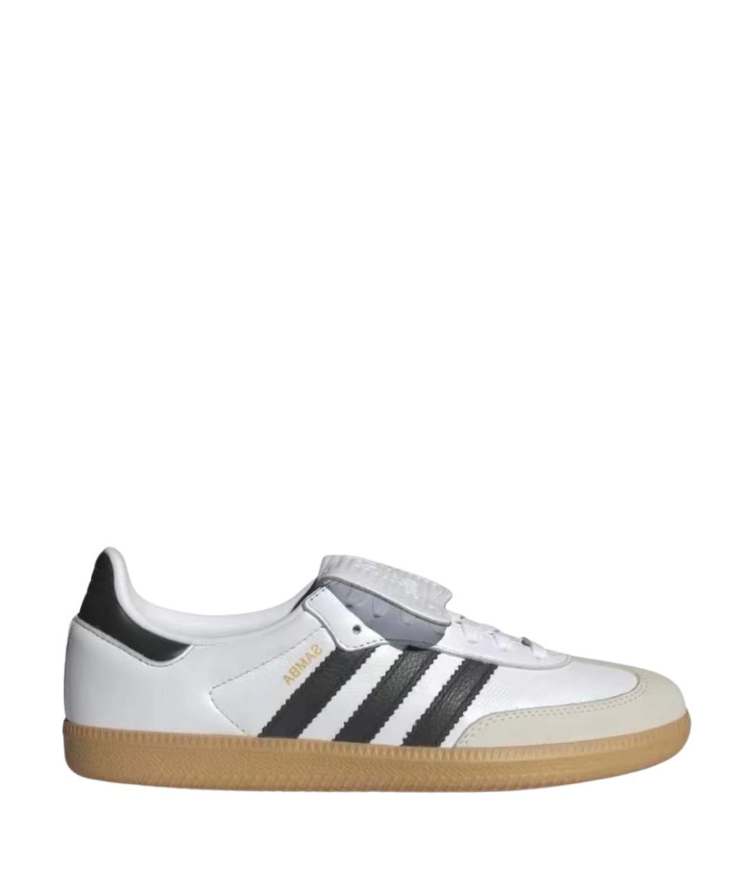 ADIDAS Белые кожаные кроссовки, фото 1