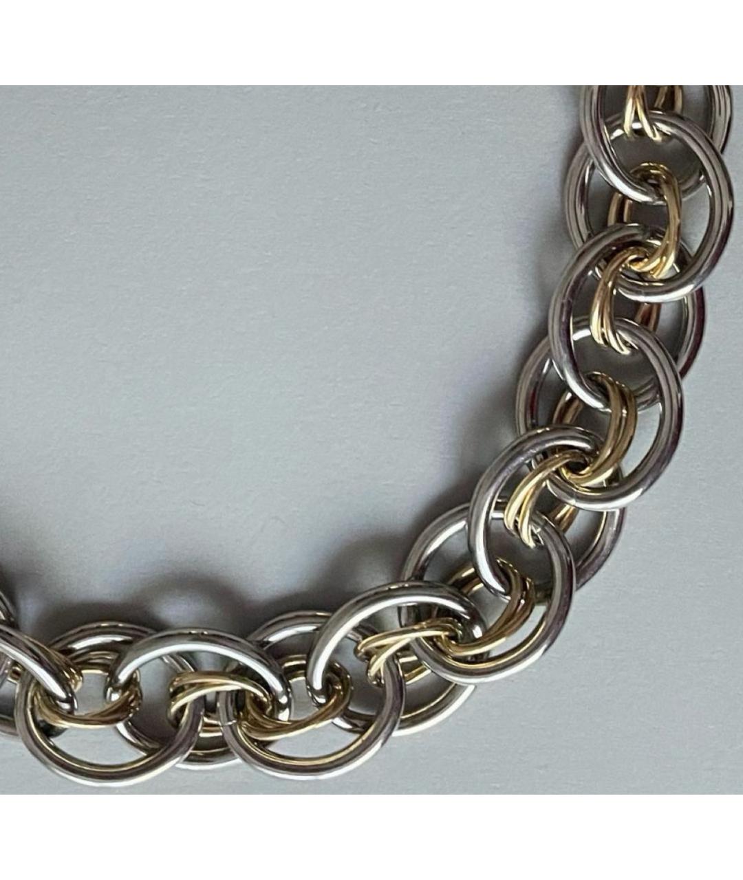 CALVIN KLEIN Серебряное металлическое колье, фото 2