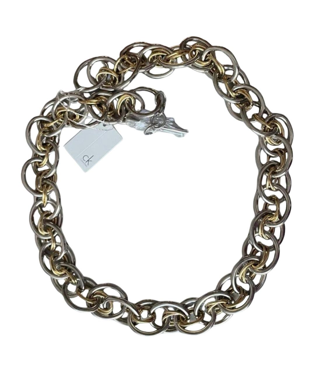 CALVIN KLEIN Серебряное металлическое колье, фото 1