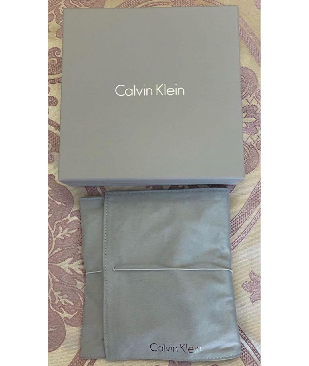 CALVIN KLEIN Серебряное металлическое колье, фото 4