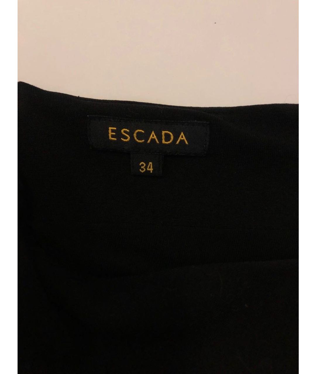 ESCADA Черная вискозная юбка миди, фото 4