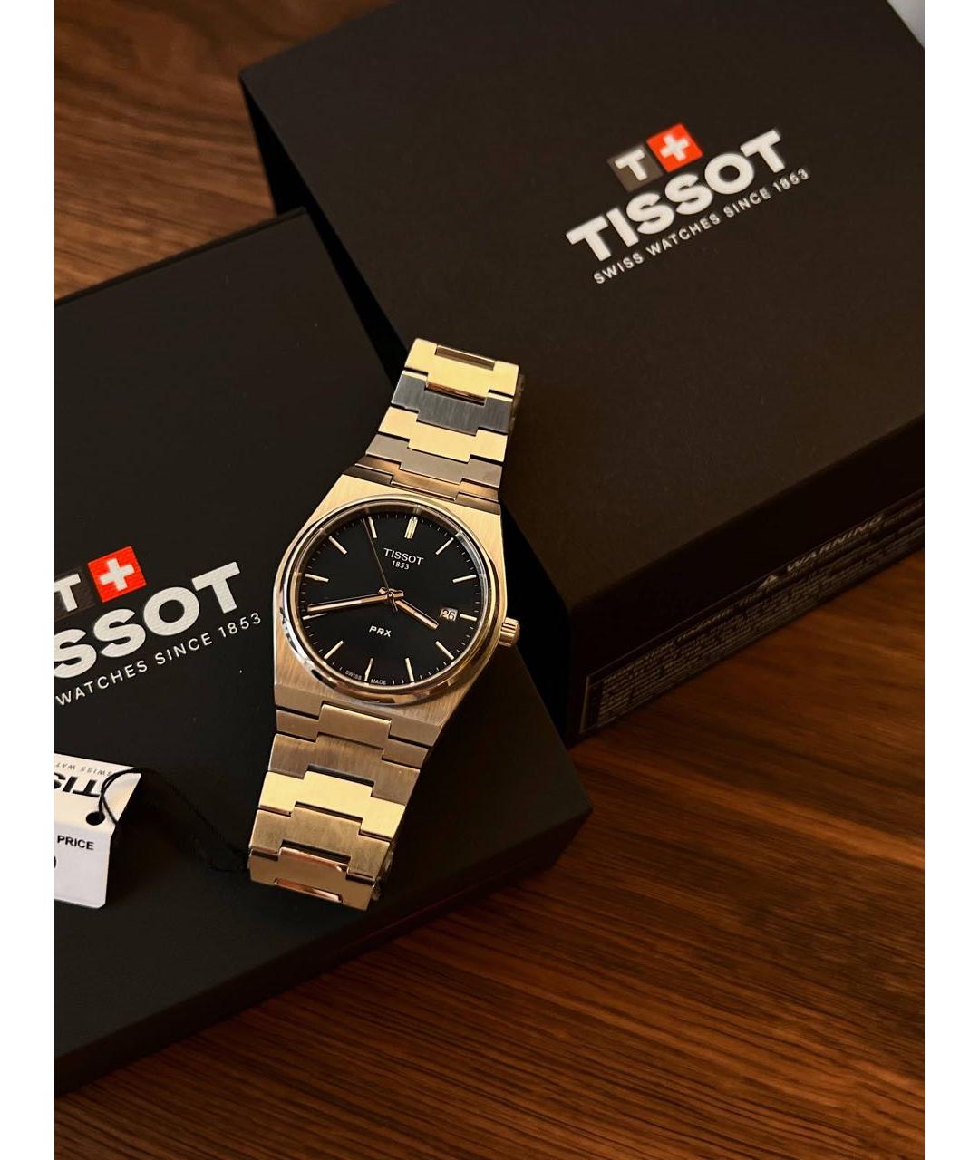 TISSOT Темно-синие стальные часы, фото 6