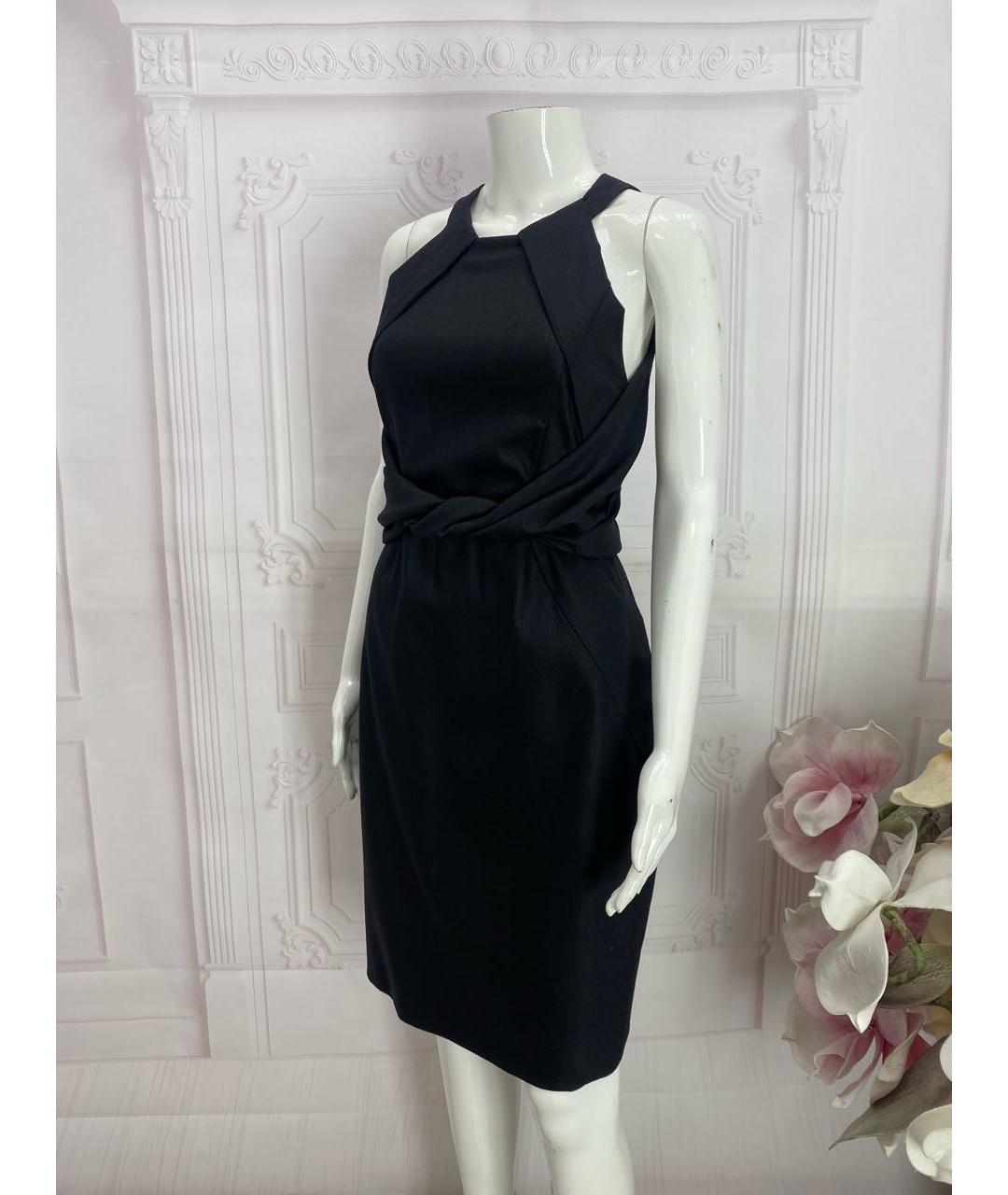 GUCCI Черное шерстяное коктейльное платье, фото 5