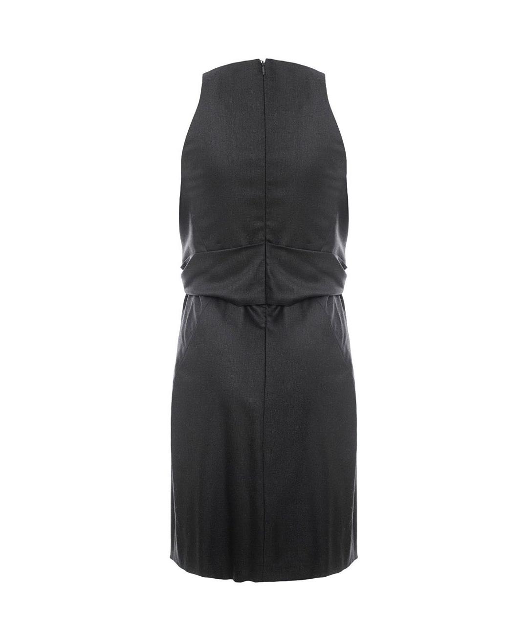 GUCCI Черное шерстяное коктейльное платье, фото 2