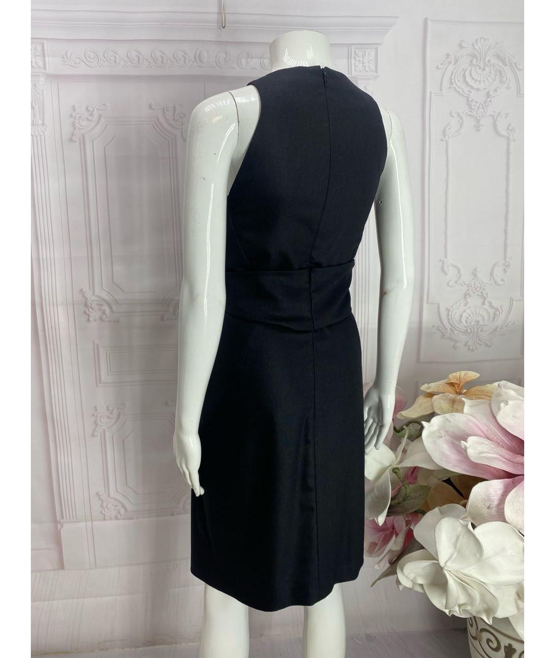 GUCCI Черное шерстяное коктейльное платье, фото 7