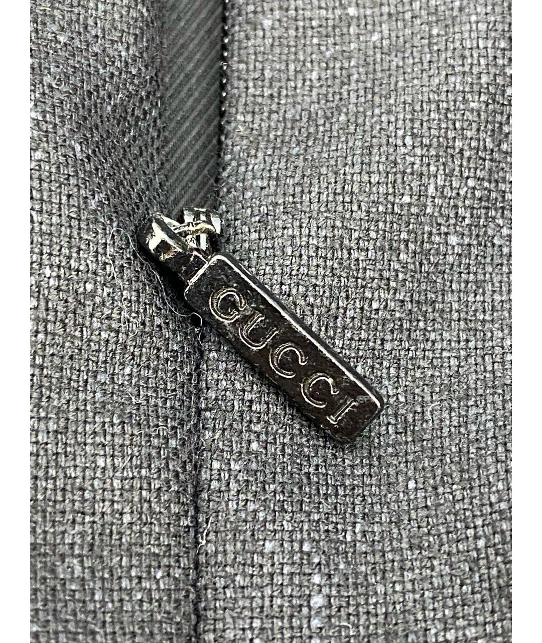 GUCCI Черное шерстяное коктейльное платье, фото 4