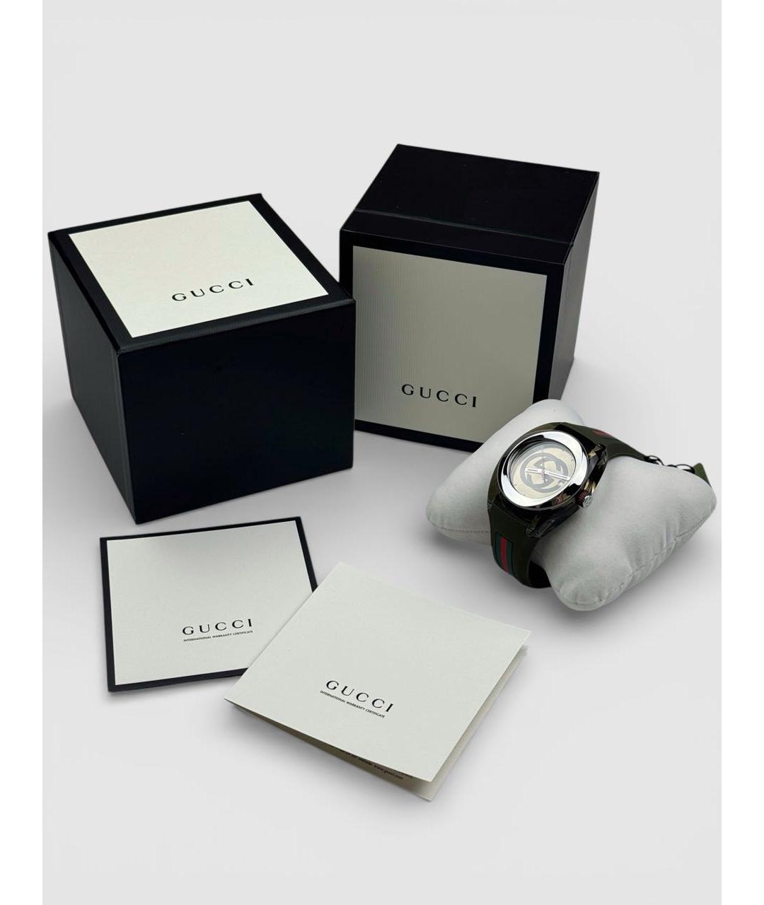 GUCCI Хаки часы, фото 2