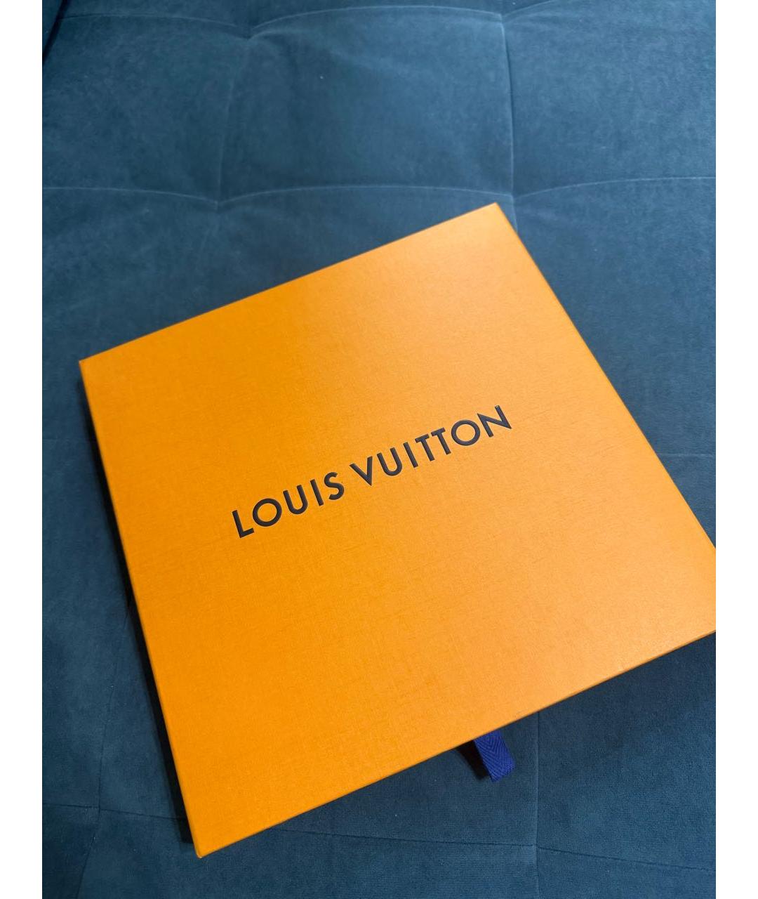 LOUIS VUITTON Серебрянный шелковый платок, фото 5