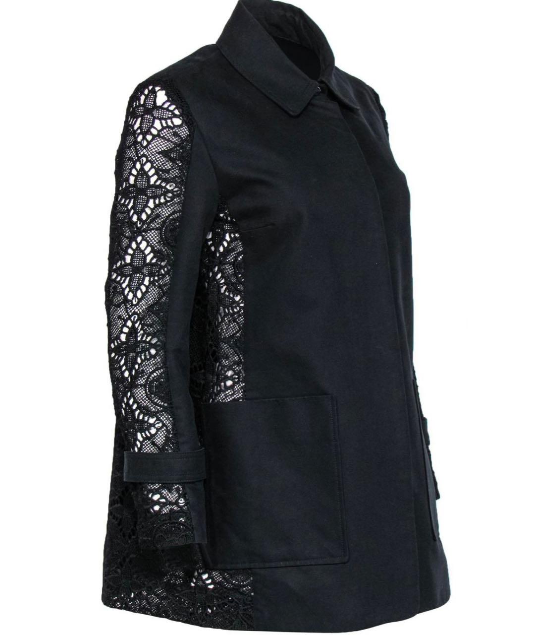 MAJE Черный вискозный тренч/плащ, фото 2