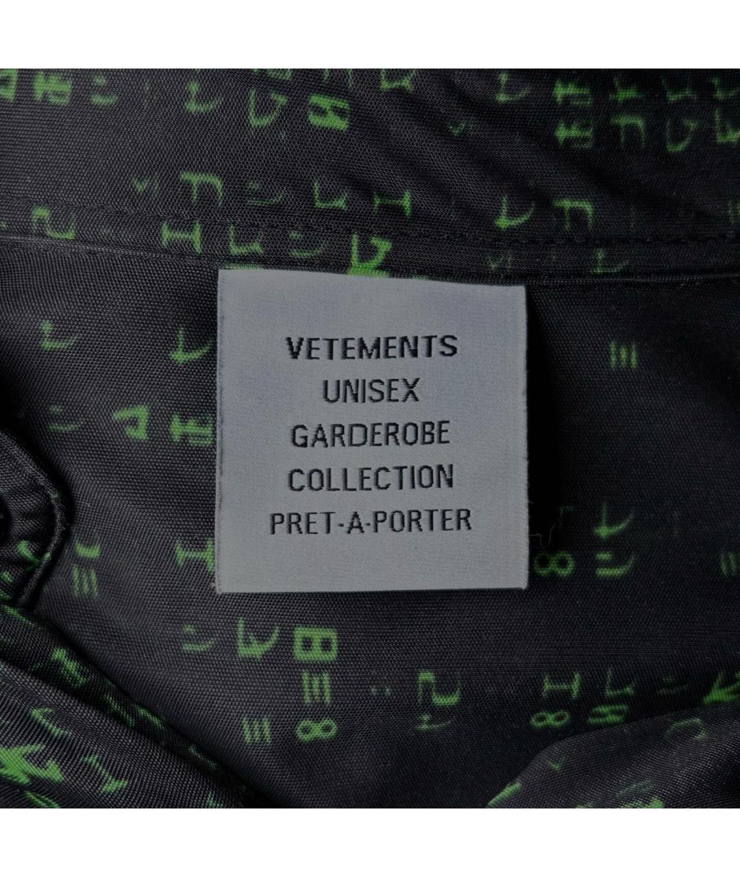 VETEMENTS Черная кэжуал рубашка, фото 4