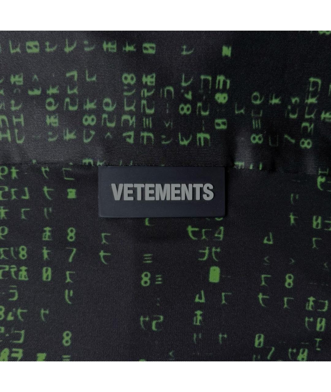 VETEMENTS Черная кэжуал рубашка, фото 3