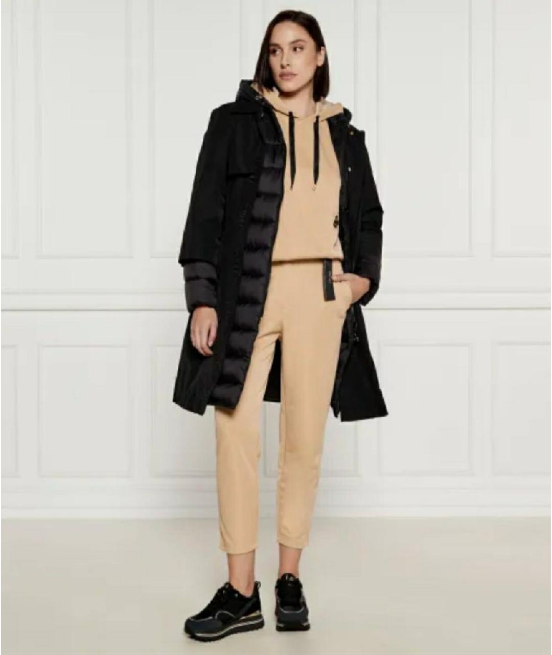 LIU JO Бежевые полиэстеровые брюки узкие, фото 2