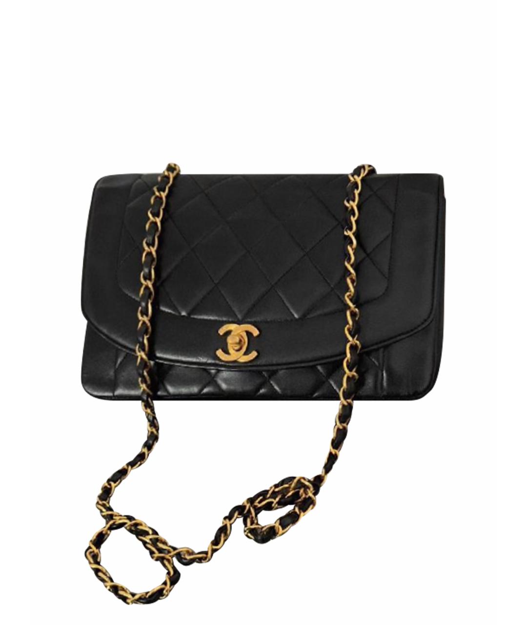CHANEL Черная кожаная сумка через плечо, фото 1
