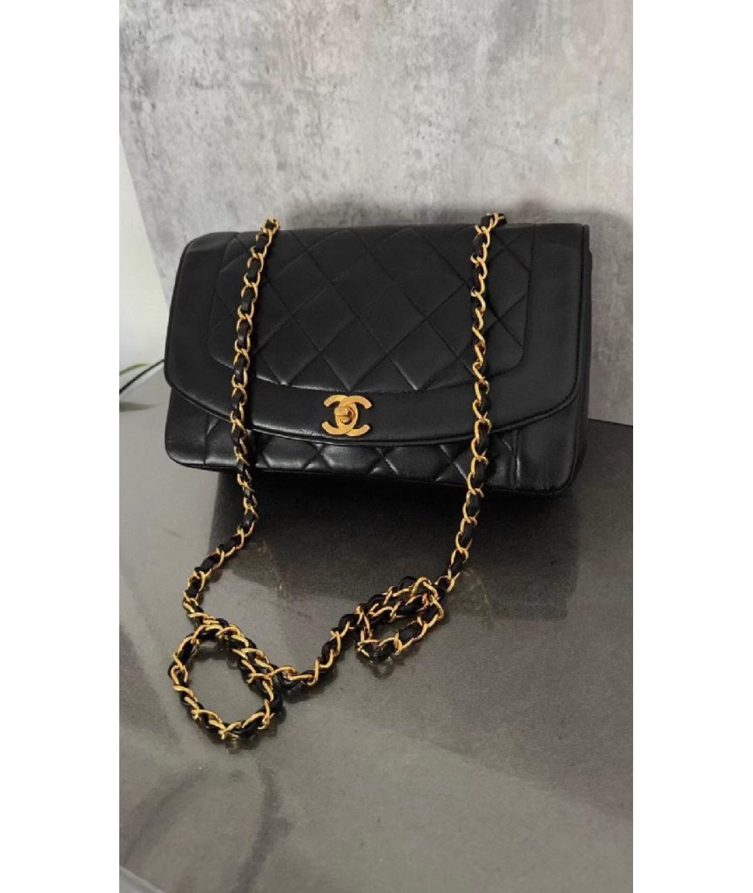 CHANEL Черная кожаная сумка через плечо, фото 4