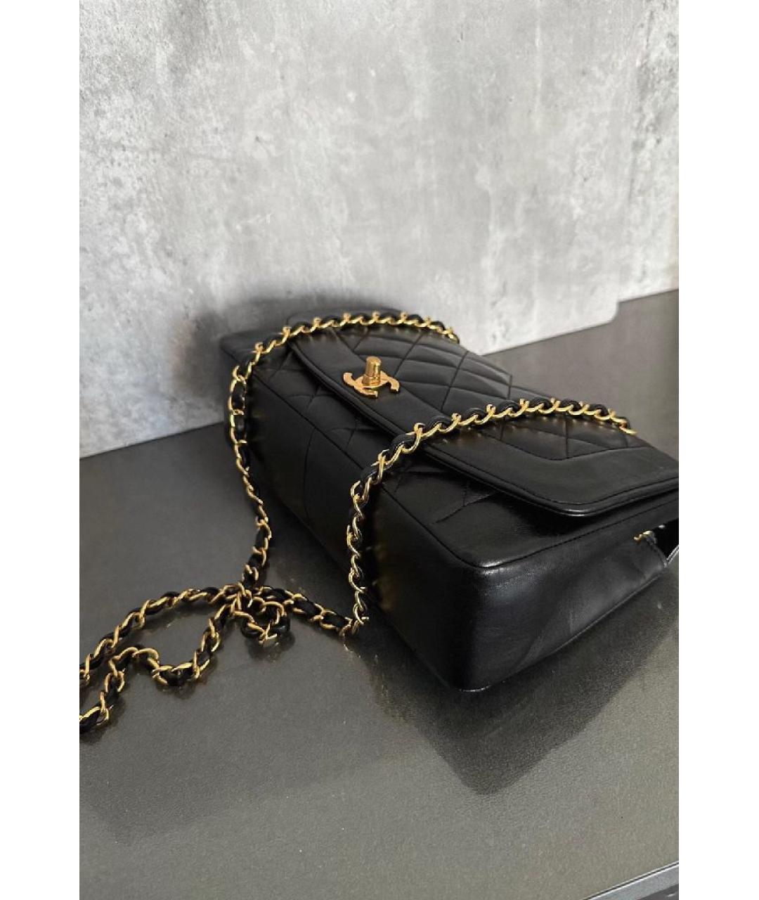 CHANEL Черная кожаная сумка через плечо, фото 3