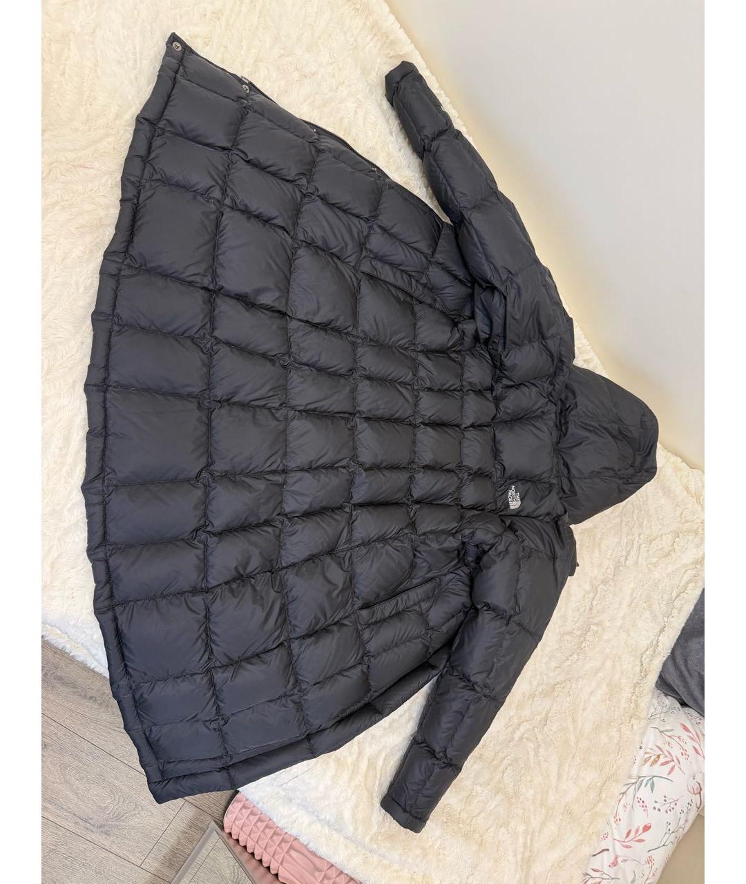 THE NORTH FACE Черный меховой пуховик, фото 4